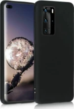 Θήκη Σιλικόνης Για Huawei P40 Pro Μαύρη