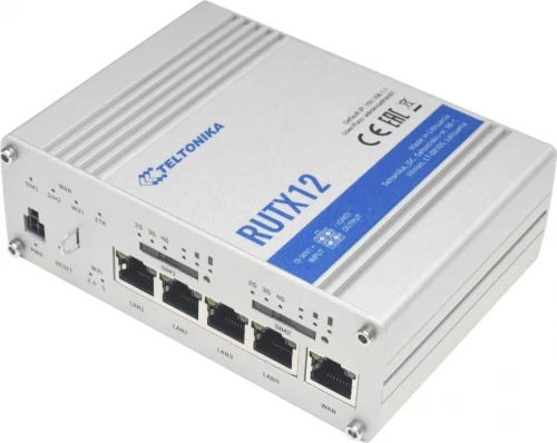Teltonika Dual Lte Cat6 Industrial Cellular Router (Rutx12)