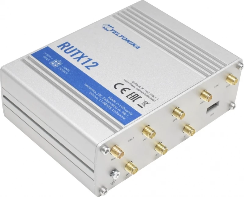 Teltonika Dual Lte Cat6 Industrial Cellular Router (Rutx12)