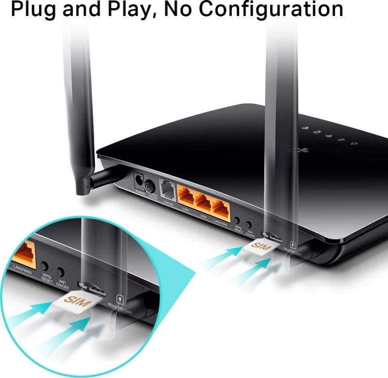 Tp-Link N300 4G Lte Telephony Wifi Router