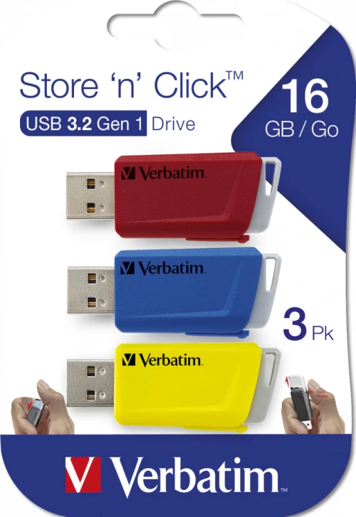 Verbatim Store 'n' Click 3x16GB 3x 16GB USB 3.2