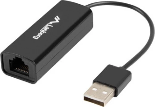 Lanberg Nc-0100-01 Cable Interface/Gender Adapter Usb-A Rj-45 Black