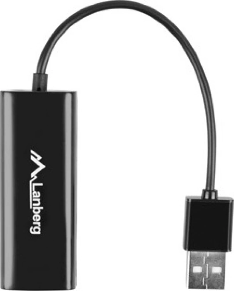 Lanberg Nc-0100-01 Cable Interface/Gender Adapter Usb-A Rj-45 Black