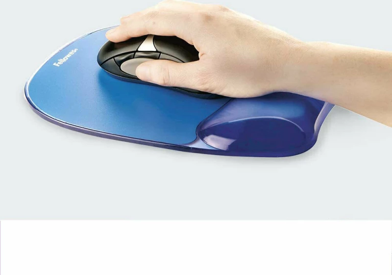 Fellowes Gel MousePad Wrist Rest Crystal 202mm