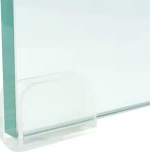 vidaXL Βάση Τηλεόρασης/Οθόνης Διάφανη 110 x 30 x 13 εκ. Γυάλινη