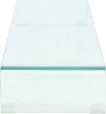 vidaXL Βάση Τηλεόρασης/Οθόνης Διάφανη 120 x 30 x 13 εκ. Γυάλινη