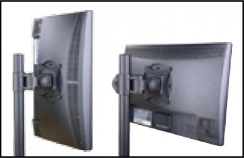 Techly 13-27" Desk Stand For 2 Monitor With Clamp" Ica-Lcd 482-D