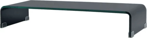 vidaXL Βάση Τηλεόρασης/Οθόνης Μαύρη 70 x 30 x 13 εκ. Γυάλινη