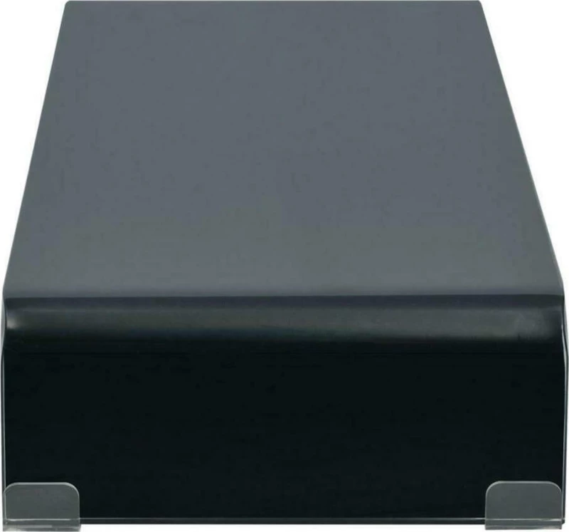 vidaXL Βάση Τηλεόρασης/Οθόνης Μαύρη 70 x 30 x 13 εκ. Γυάλινη
