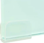 vidaXL Βάση Τηλεόρασης/Οθόνης Λευκή 120 x 30 x 13 εκ. Γυάλινη