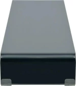 vidaXL Βάση Τηλεόρασης/Οθόνης Μαύρη 120 x 30 x 13 εκ. Γυάλινη