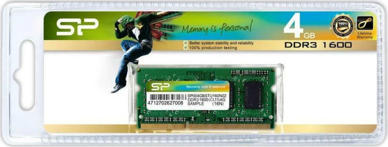 Silicon Power 4GB DDR3-1600MHz (SP004GBSTU160N02)