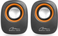 Ηχεία Stereo Media-Tech Mt3137W Ibo 3.5Mm Με Τροφοδοσία Usb 6W Λευκά