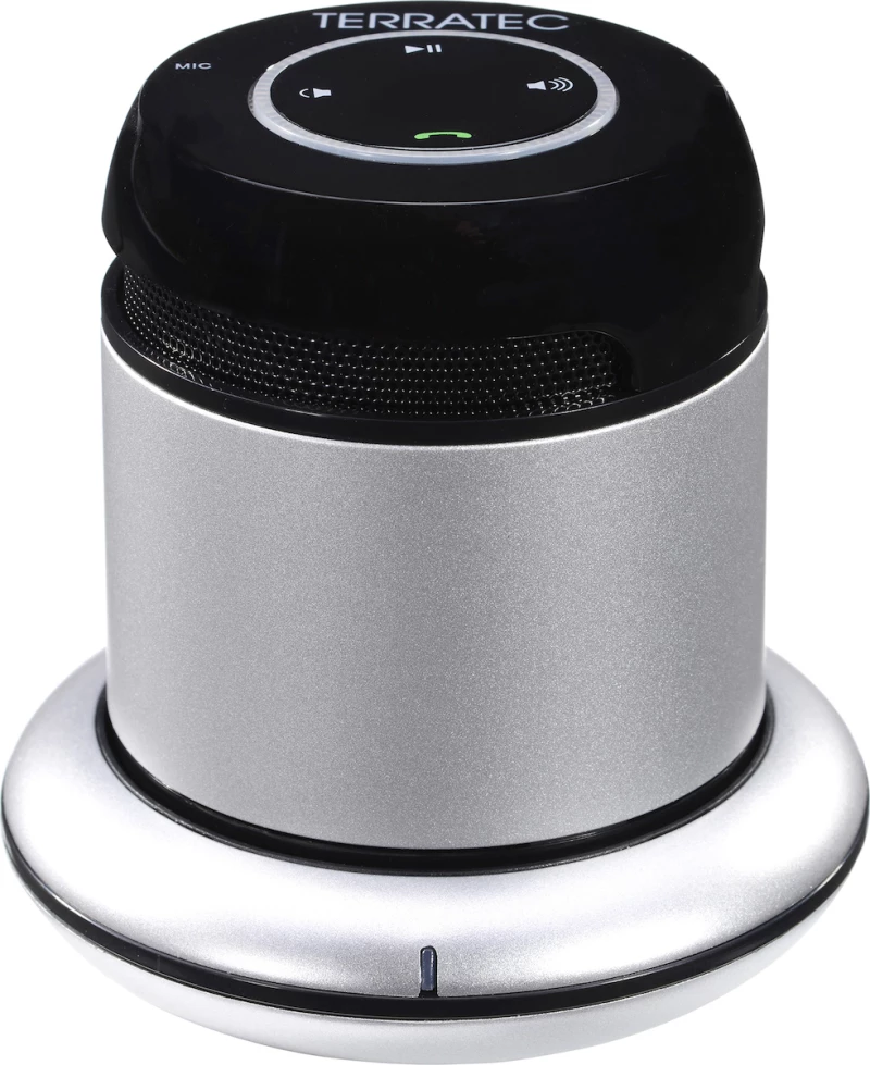 TerraTec Concert BT Mobile Ηχείο Bluetooth 2W με 10 ώρες Λειτουργίας Silver