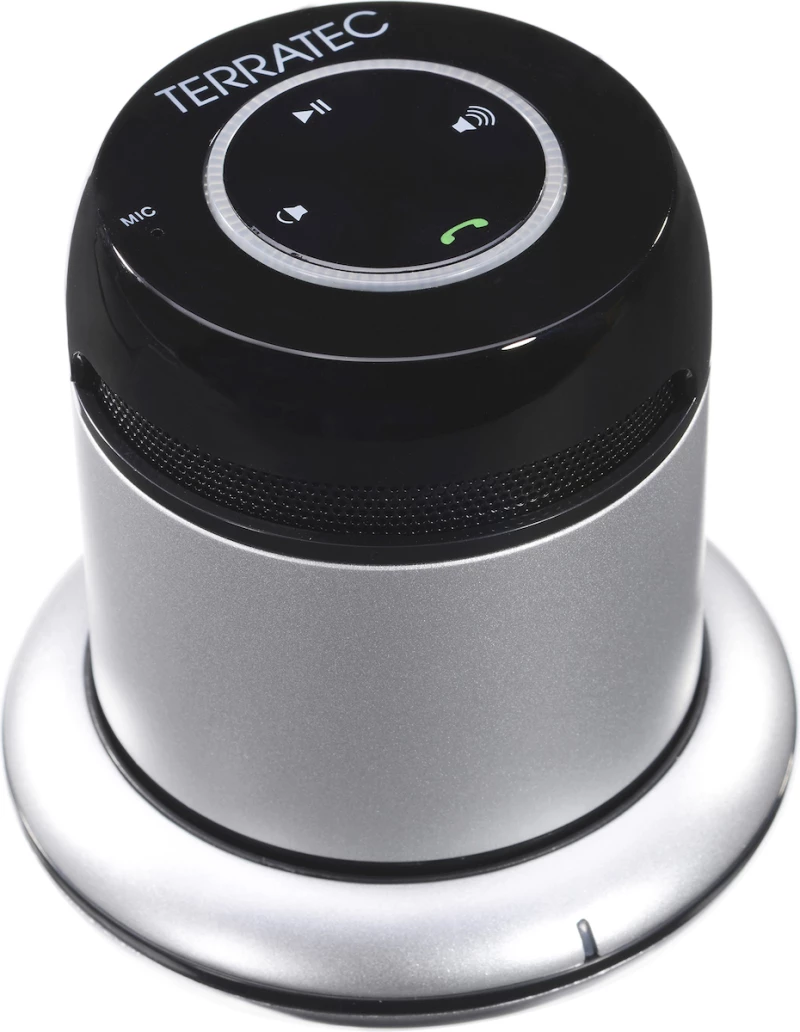 TerraTec Concert BT Mobile Ηχείο Bluetooth 2W με 10 ώρες Λειτουργίας Silver