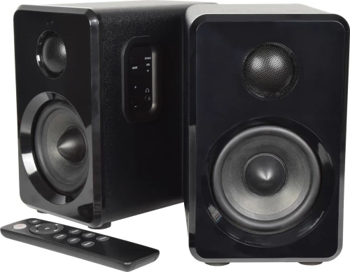 Avlink Abs35Blk Ενεργά Bluetooth Ηχεία Βιβλιοθήκης 3.5" 15W Rms Μαύρα (Ζεύγος)