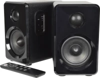 Avlink Abs35Blk Ενεργά Bluetooth Ηχεία Βιβλιοθήκης 3.5" 15W Rms Μαύρα (Ζεύγος)
