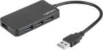 Natec Hub Usb 3.0 Moth (4 Ports, Black)