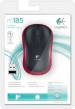 Logitech M185 Ασύρματο Mini Ποντίκι Κόκκινο