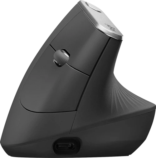 Logitech MX Vertical Ασύρματο Bluetooth Ποντίκι Μαύρο