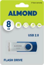 Almond Twister 8GB USB 2.0 Blue
