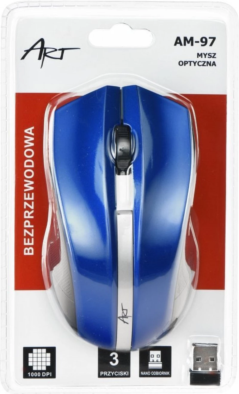 Art AM-97 Ασύρματο Ποντίκι Blue