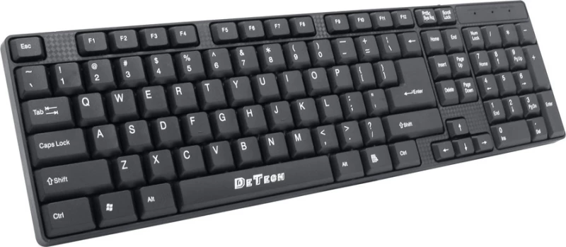 De Tech DE6081 Πληκτρολόγιο Αγγλικό US