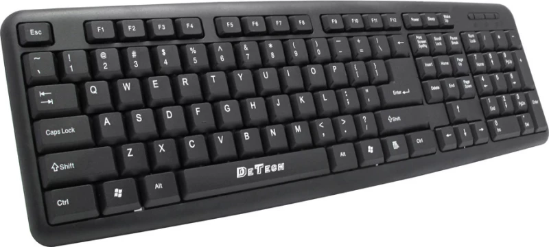 De Tech DE6084 Πληκτρολόγιο Αγγλικό US