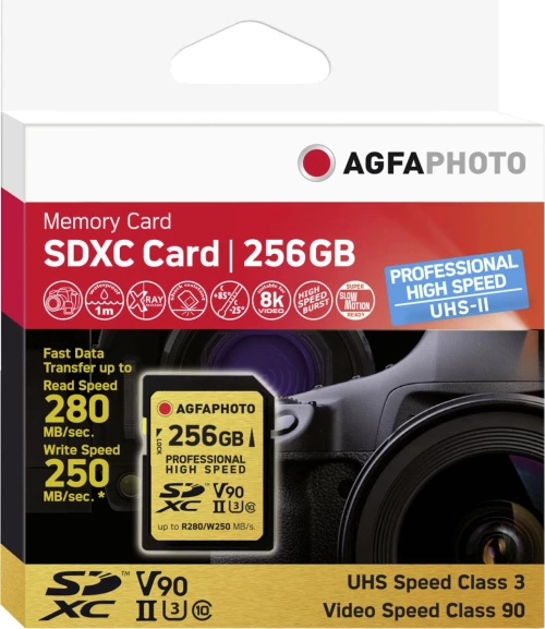 AgfaPhoto Professional SDXC 256GB U3 V90