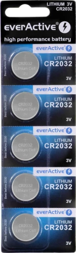 Lithium batteries everActive CR2032 - blister 5 pcs