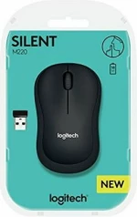 Logitech M220 Silent Ασύρματο Ποντίκι Black
