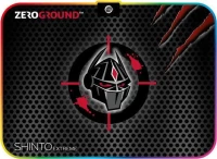Zeroground Shinto Extreme v2 Gaming Mouse Pad Medium 350mm με RGB Φωτισμό Μαύρο