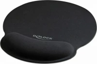DeLOCK 12559 επιφάνεια ποντικιού (mouse pads) Μαύρος (Μαύρο)