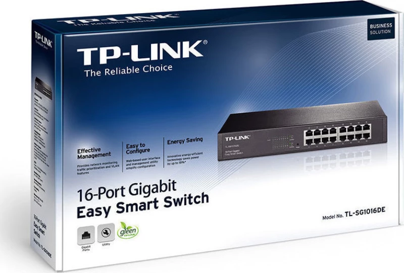 TP-Link TL-SG1016DE v2, 16-Port Gigabit Easy Smart Switch