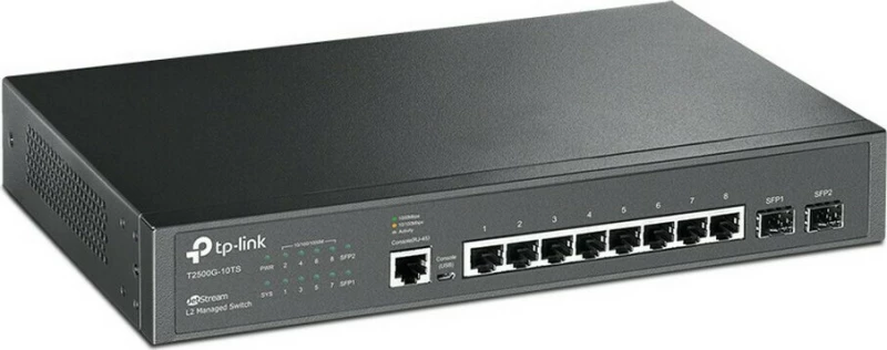 Tp-Link Jetstream 8-Port Gigabit L2 Managed Switch With 2 Sfp Slots Tl-Sg3210 V2