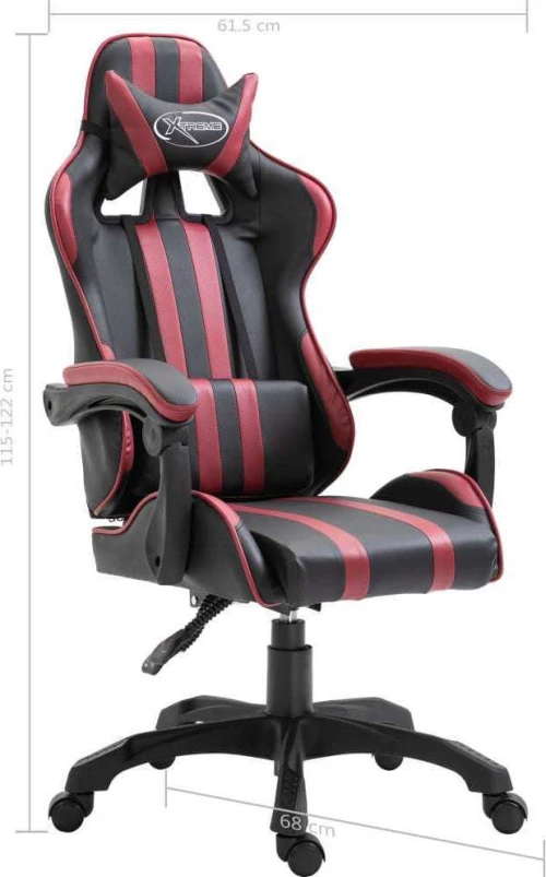vidaXL 20215 Καρέκλα Gaming Μπορντό