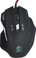 Rebeltec Punisher 2 Gaming Ποντίκι Μαύρο