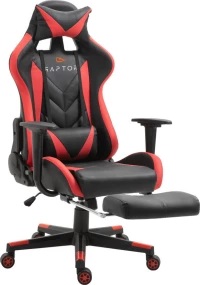Raptor Stellar Καρέκλα Gaming Μαύρη/Κόκκινη