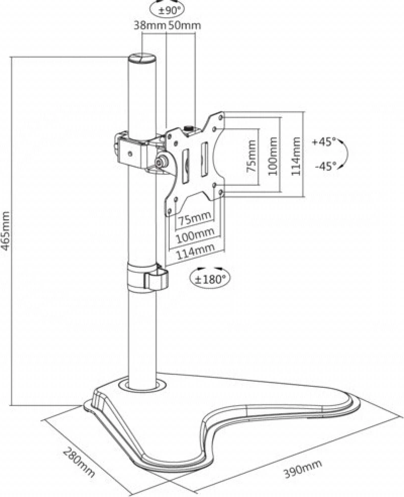 reflecta FLEXO DeskStand 32-1010 23283