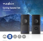Nedis Gspr10020Bk Gaming Speakers 2.0 Usb Powered 3.5Mm Jack 18 W Nedis