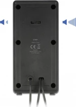 Delock Ηχεία 2.0 27001, Stereo, Usb & 3.5Mm, Μαύρα