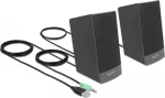 Delock Ηχεία 2.0 27001, Stereo, Usb & 3.5Mm, Μαύρα