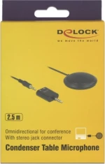 DeLOCK 65873 μικρόφωνο Table microphone Μαύρος (Μαύρο)