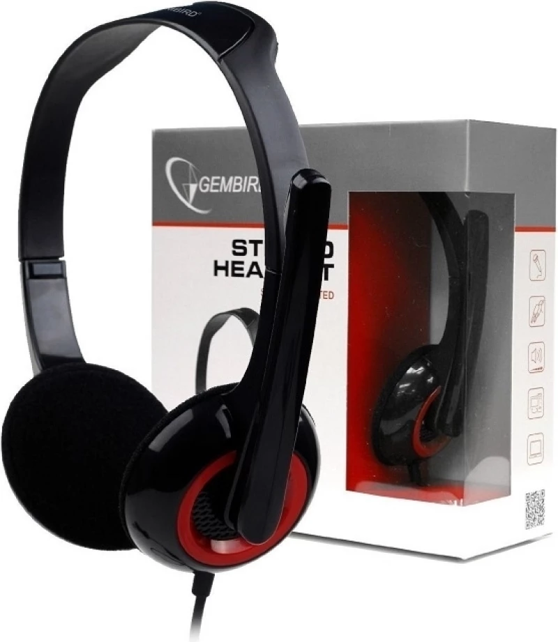 Gembird Headset On-Ear MHS-002 3.5Mm Μαύρο