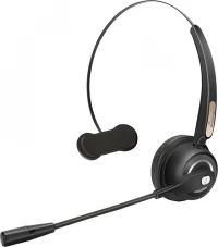 MediaRange Wireless mono headset with microphone, 180mAh battery, black (MROS305)