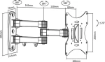 Bracket Επιτοίχια έως 42" και 30kg