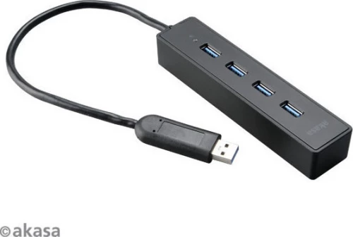 Akasa Usb 3.0 Hub Με Τέσσερις Θύρες Akasa Ak-Hb-08Bk