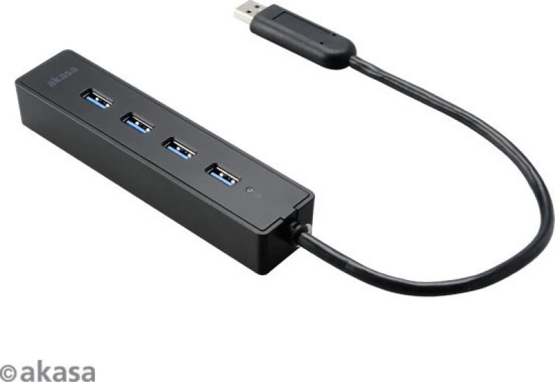 Akasa Usb 3.0 Hub Με Τέσσερις Θύρες Akasa Ak-Hb-08Bk