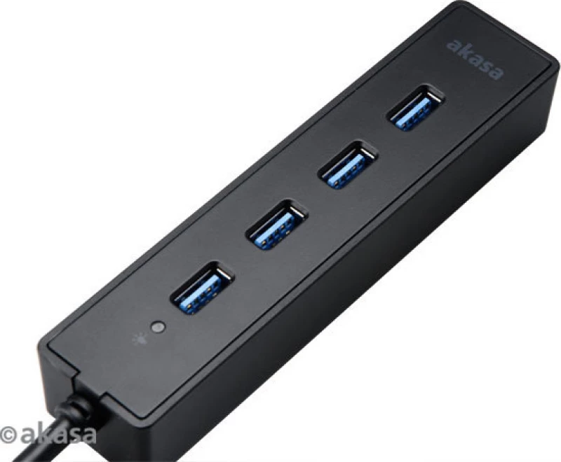 Akasa Usb 3.0 Hub Με Τέσσερις Θύρες Akasa Ak-Hb-08Bk