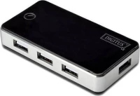 Digitus DA-70222 κατανεμητής διεπαφών 480 Mbit/s Μαύρος (Μαύρο), Άργυρος